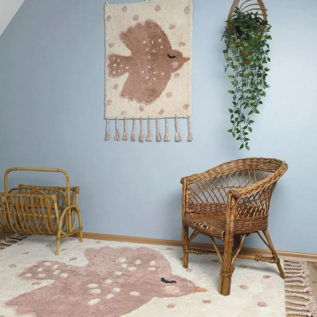 New Tapis lavable rectangulaire oiseau Birdy (100 x 150 cm) Tapis