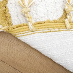 Best Tapis lavable rond Côme écru et mangue (120 cm) Tapis