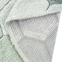 Lorena Canals Tapis lavable rond Honeycomb Blue Sage (140 cm)