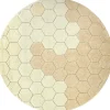 Lorena Canals Tapis lavable rond Honeycomb Golden (140 cm)