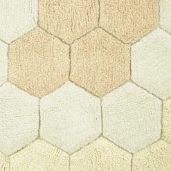 Lorena Canals Tapis lavable rond Honeycomb Golden (140 cm)