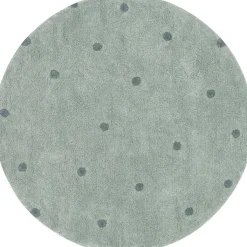 Discount Tapis lavable Round Dot Blue Sage (140 cm) Tapis
