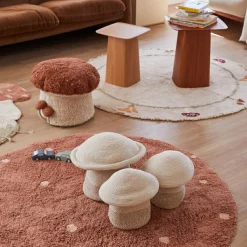 Hot Tapis lavable Round Dot Chestnut (140 cm) Tapis