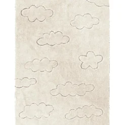 Lorena Canals Tapis lavable RugCycled® Clouds en coton naturel (90 x 130 cm)