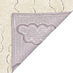 Lorena Canals Tapis lavable RugCycled® Clouds en coton naturel (90 x 130 cm)