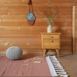 Tapis Lisboa rose liège (100 x 150 cm) Tapis