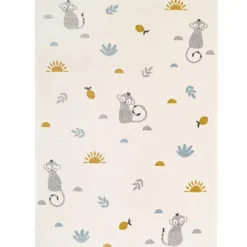 Tapis Little Wild Monkey miel (120 x 170 cm) Tapis