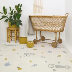 Tapis Little Wild Monkey miel (120 x 170 cm) Tapis
