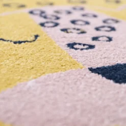 Nattiot Tapis ovale léopard Kleo miel (120 x 170 cm)