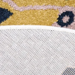 Nattiot Tapis ovale léopard Kleo miel (120 x 170 cm)