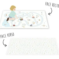 Play&Go Tapis puzzle 3 en 1 Tiloo Village (120 x 180 cm)