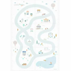 Play&Go Tapis puzzle 3 en 1 Tiloo Village (120 x 180 cm)