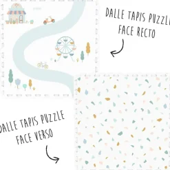 Play&Go Tapis puzzle 3 en 1 Tiloo Village (120 x 180 cm)