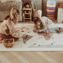Play&Go Tapis puzzle 3 en 1 Tiloo Worldmap (120 x 180 cm)