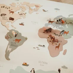 Play&Go Tapis puzzle 3 en 1 Tiloo Worldmap (120 x 180 cm)