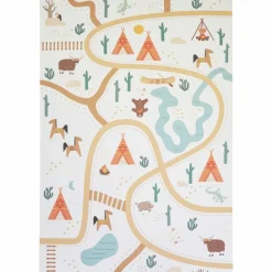 Sale Tapis rectangulaire en vinyle Super Western (100 x 150 cm) Tapis