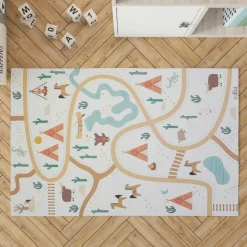 Sale Tapis rectangulaire en vinyle Super Western (100 x 150 cm) Tapis