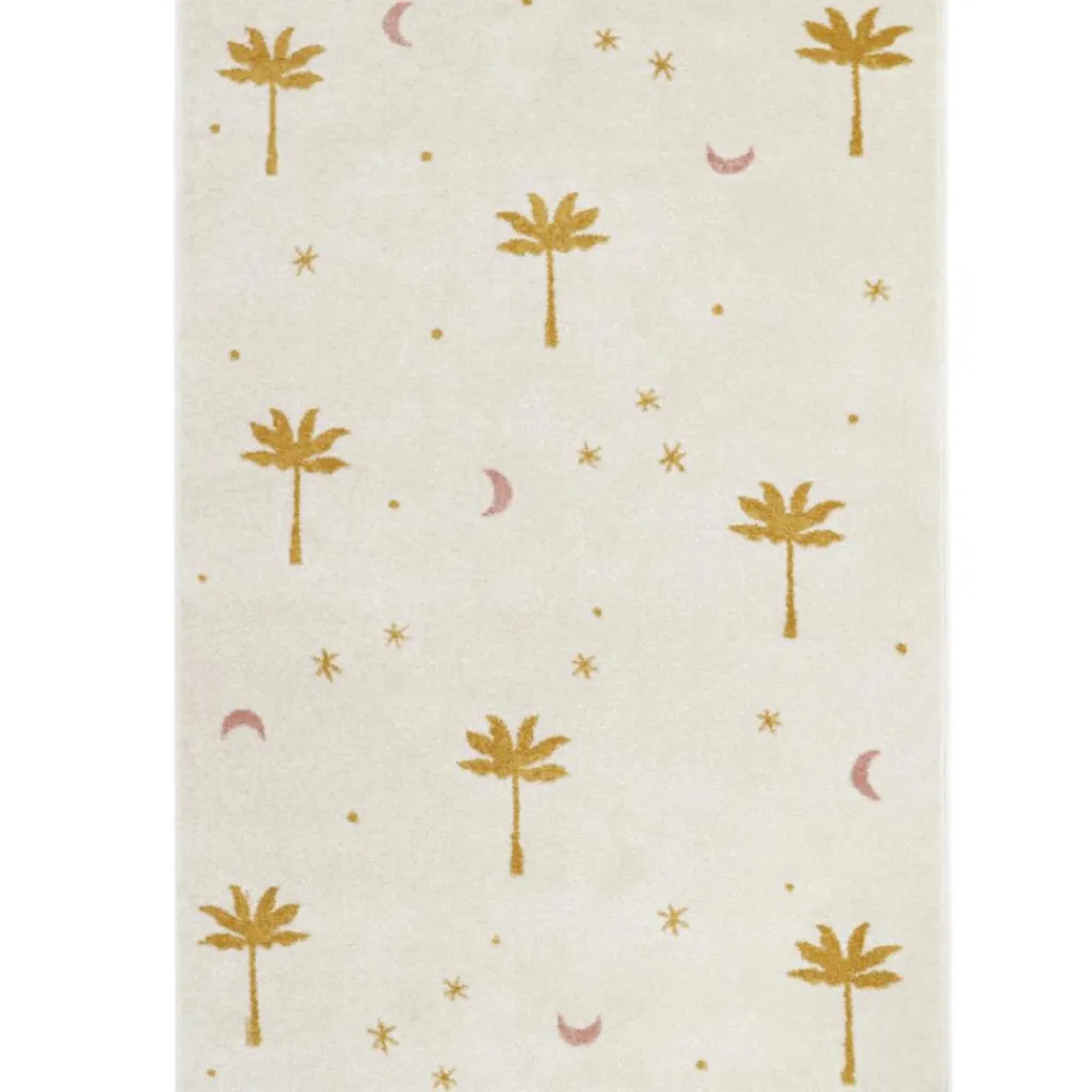 Nattiot Tapis rectangulaire Little Palm palmier Miel (120 x 170 cm)