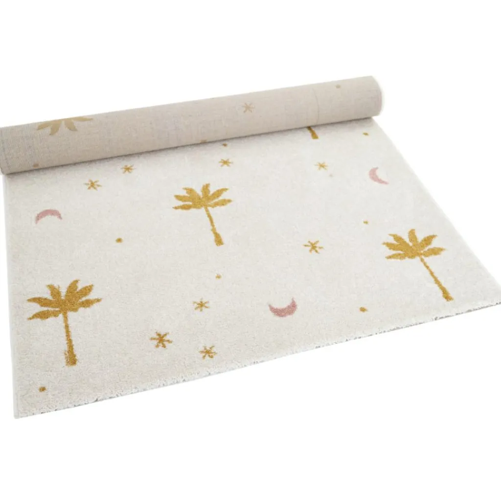 Nattiot Tapis rectangulaire Little Palm palmier Miel (120 x 170 cm)