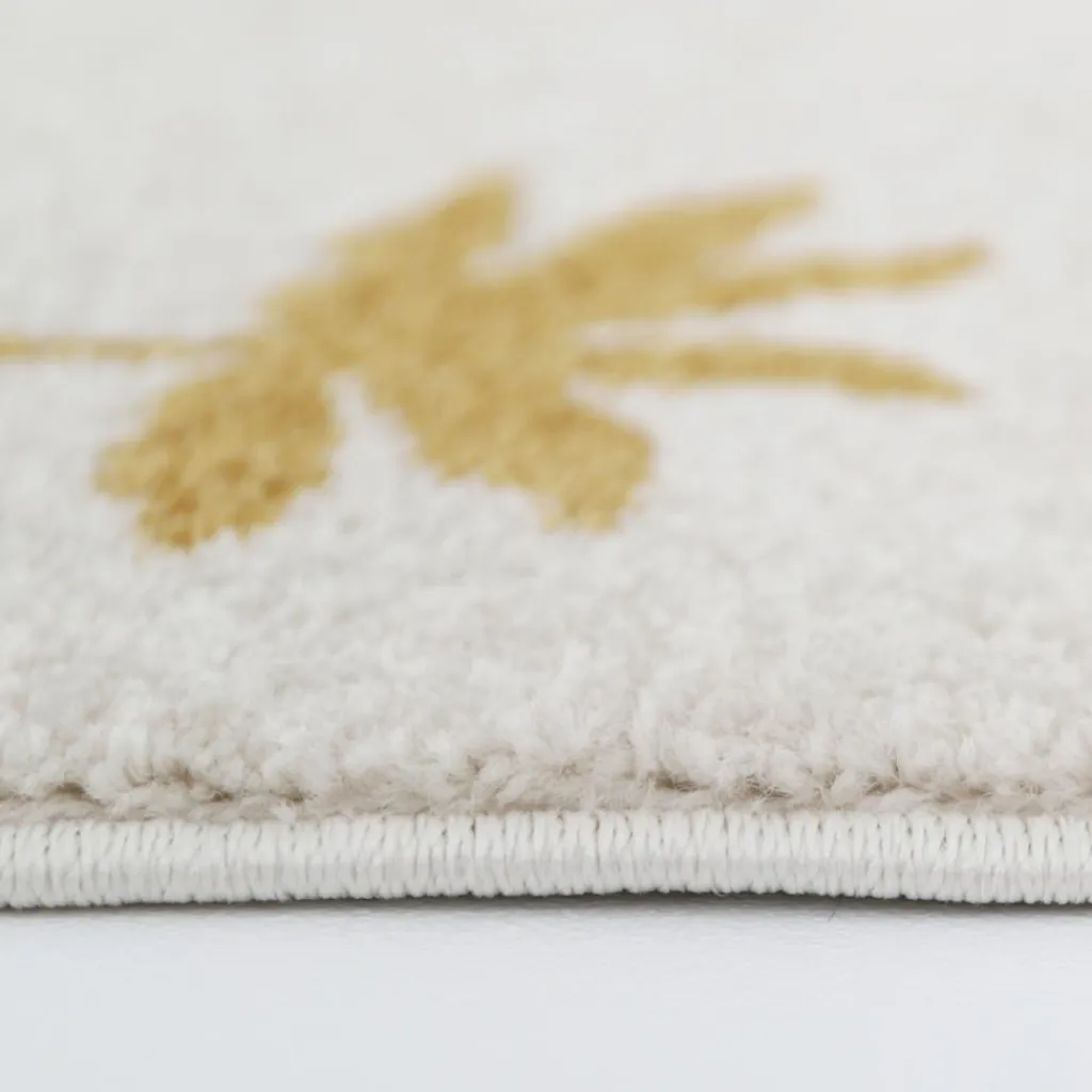 Nattiot Tapis rectangulaire Little Palm palmier Miel (120 x 170 cm)