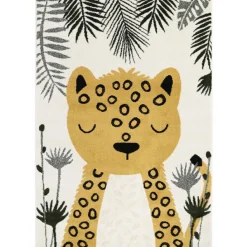 Discount Tapis rectangulaire léopard moutarde Sören (120 x 170 cm) Tapis
