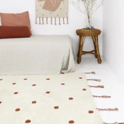 Nattiot Tapis rectangulaire Nümi Ambre pois (100 x 150 cm)