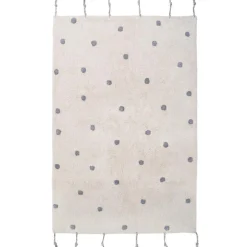 Tapis rectangulaire Nümi Gris pois (100 x 150 cm) Tapis