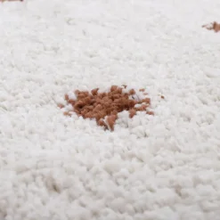 New Tapis rectangulaire pois terracotta Wooly (100 x 150 cm) Tapis