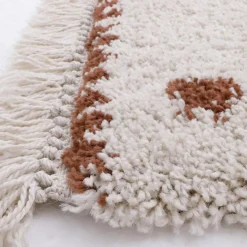 New Tapis rectangulaire pois terracotta Wooly (100 x 150 cm) Tapis