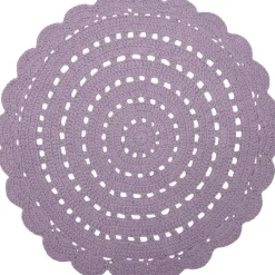 New Tapis rond Alma mauve (120 cm) Tapis