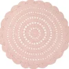 New Tapis rond Alma rose nude (120 cm) Tapis