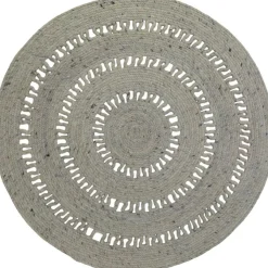 Nattiot Tapis rond Bibek gris (110 cm)