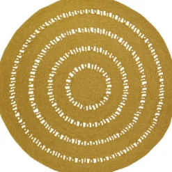 Nattiot Tapis rond Bibek mangue (110 cm)