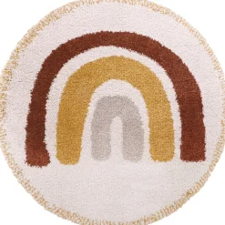 Nattiot Tapis rond Bohemian arc-en-ciel (120 cm)