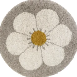 Nattiot Tapis rond Bohemian daisy beige
