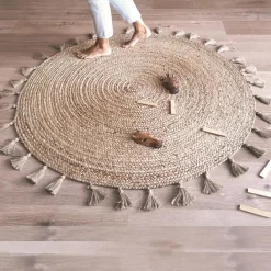 Nattiot Tapis rond en jute Else (140 cm)