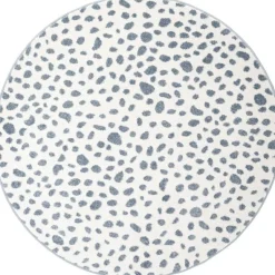 Nattiot Tapis rond léopard Maldä blue (120 cm)