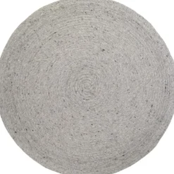Hot Tapis rond Neethu gris (110 cm) Tapis