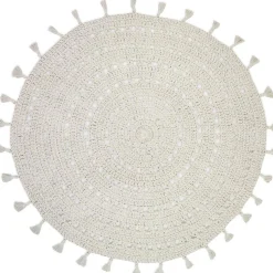 Online Tapis rond Nila écru (110 cm) Tapis