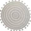 Nattiot Tapis rond Nila gris perle (120 cm)