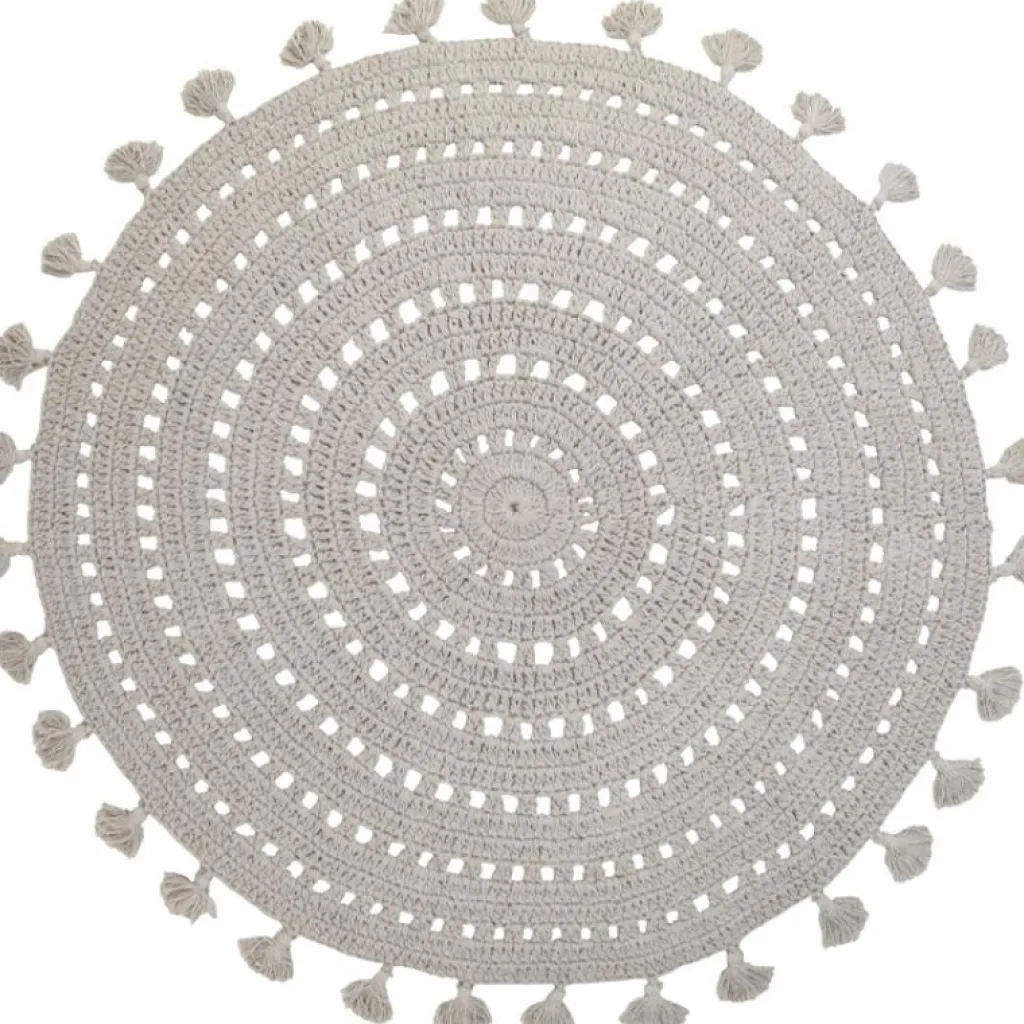 Nattiot Tapis rond Nila gris perle (120 cm)