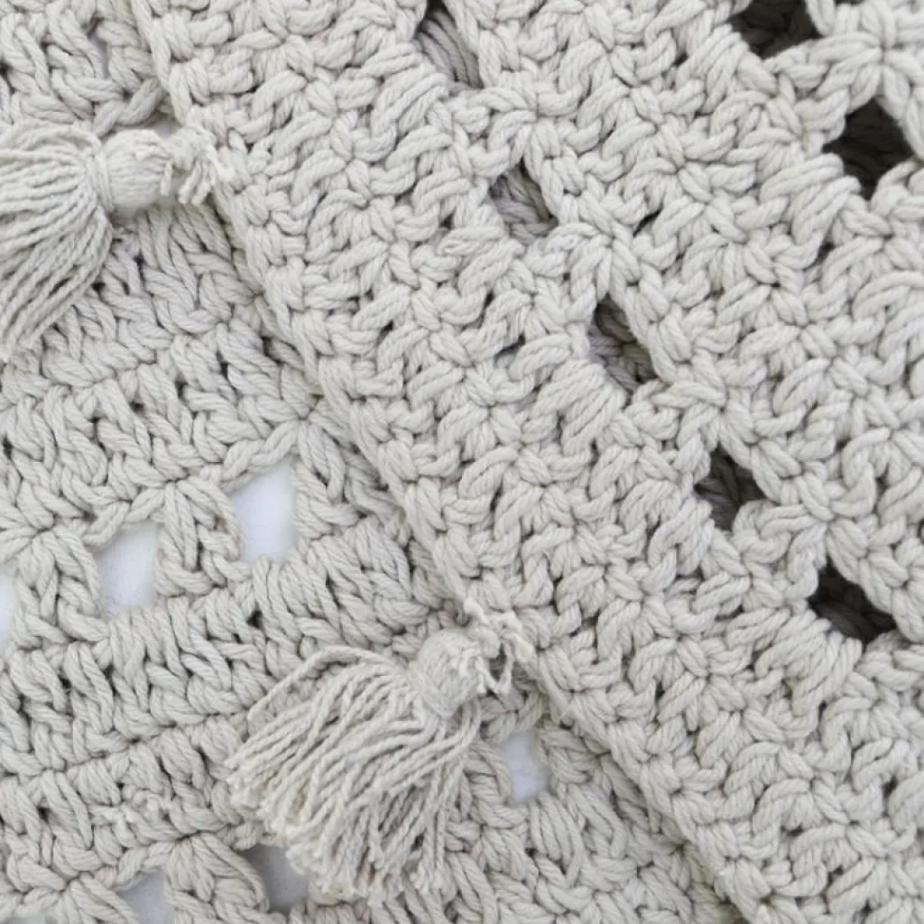 Nattiot Tapis rond Nila gris perle (120 cm)