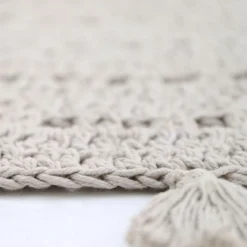 Nattiot Tapis rond Nila gris perle (120 cm)