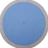Clearance Tapis rond Nolan bleu (120 cm) Tapis