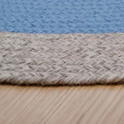 Clearance Tapis rond Nolan bleu (120 cm) Tapis