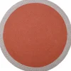 Nattiot Tapis rond Nolan rouge (120 cm)