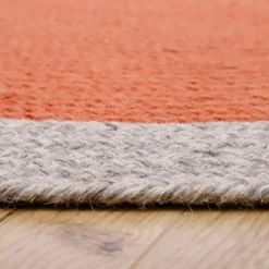 Nattiot Tapis rond Nolan rouge (120 cm)