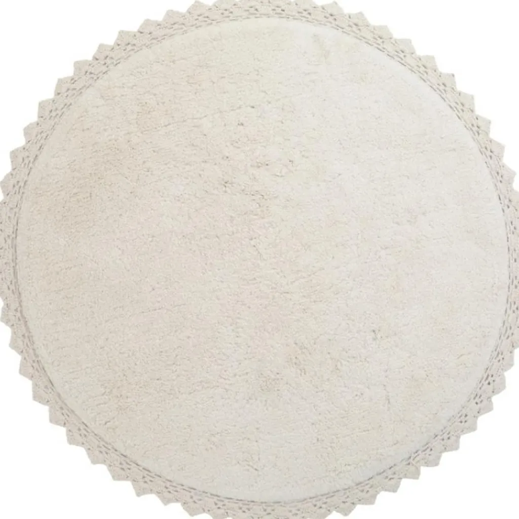 Discount Tapis rond Perla écru (110 cm) Tapis