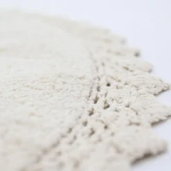 Discount Tapis rond Perla écru (110 cm) Tapis