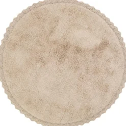 Nattiot Tapis rond Perla nude (110 cm)